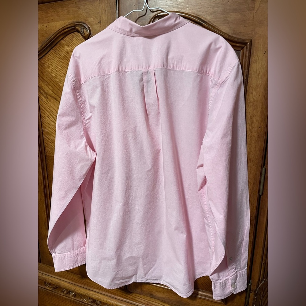 American Eagle Outfitters Pink Button Down Shirt Men's XXLarge Long Sleeve Logo - Picture 2 of 8